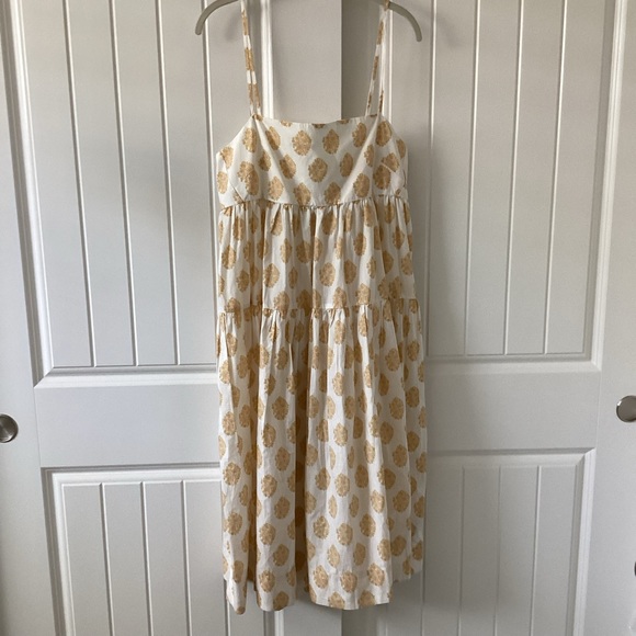 J. CREW | Tie-back Tiered Dress in gathered floral block print - Picture 5 of 11